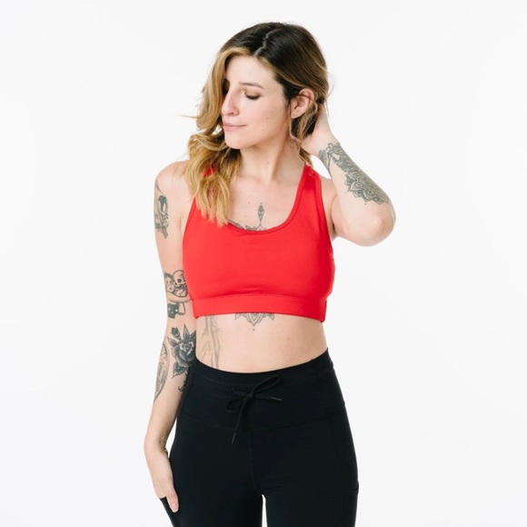 Zyia Red Bomber Bra, size XS - Picture 1 of 7